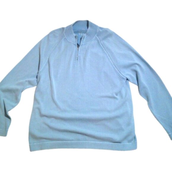 Tommy Bahama Mens Relax Fit 1/4 Zip Pullover Oversize Top Size XL/TG - Picture 6 of 6